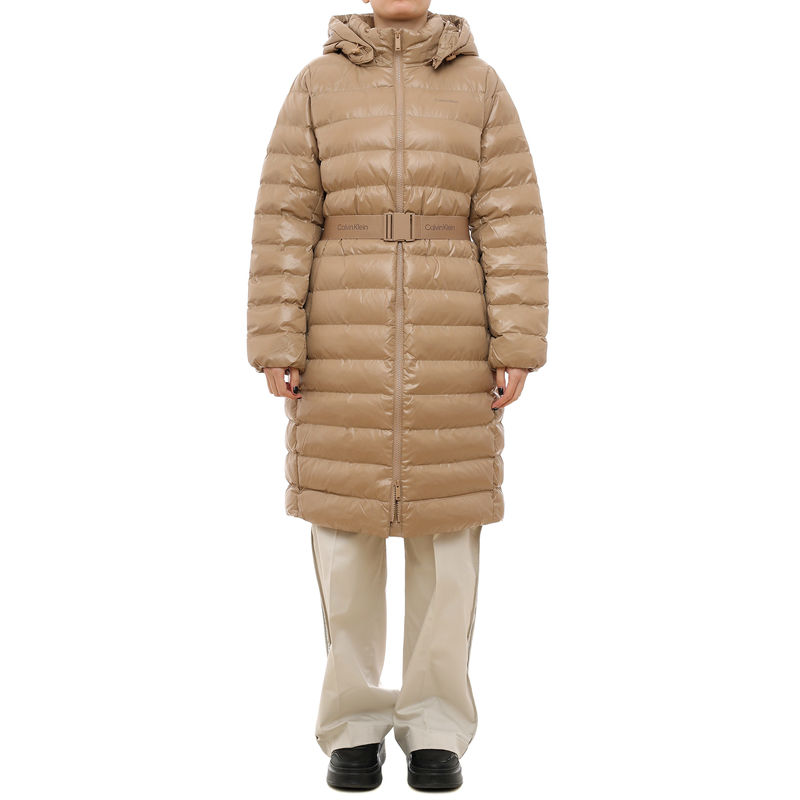 Ženska jakna Calvin Klein Belted lightweight long puffer