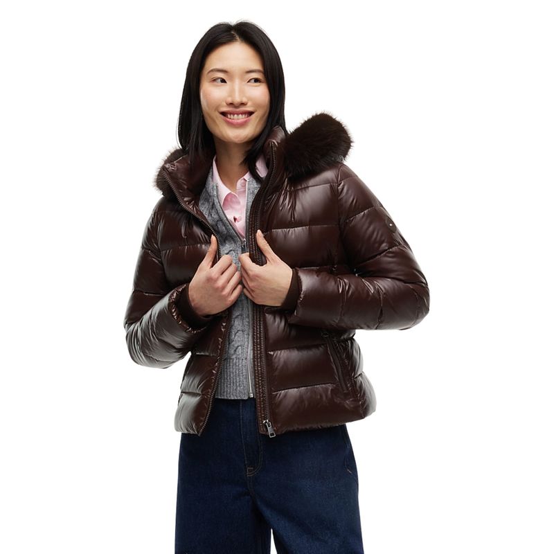 Ženska jakna Tommy Hilfiger gloss down fitted jacket