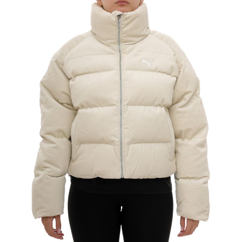 Ženska zimska jakna Puma Wardrobe ess corduroy puffer jacket