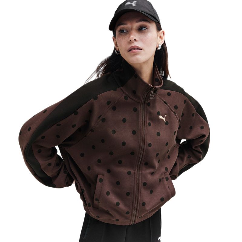 Ženski duks Puma T7 polka dot oversized track jacket