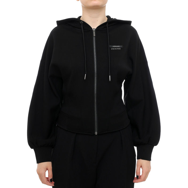 Ženski duks sa zipom i kapuljačom Armani Exchange sweatshirt