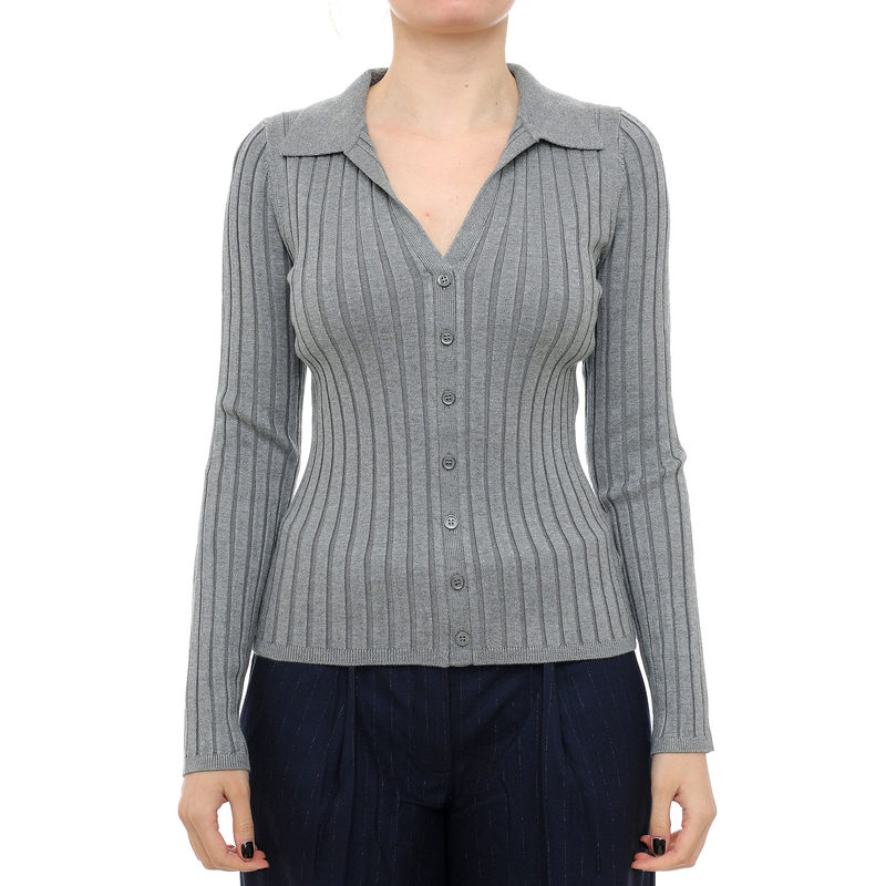 Ženska majica Guess Ls Vn rib miranda swtr