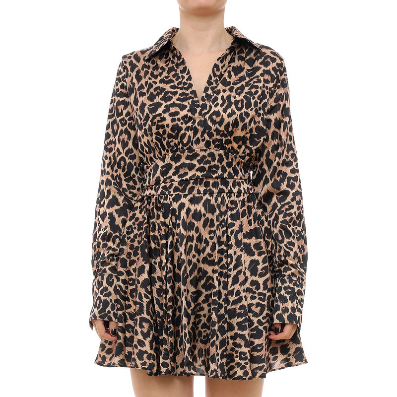 Ženska haljina Guess Ls Concetta flare dress