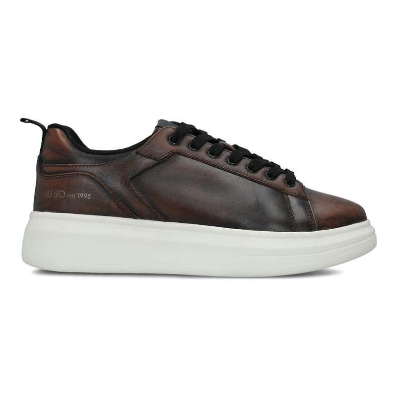 Muške patike Liu Jo Big 05 - sneaker brushed calf leather brown