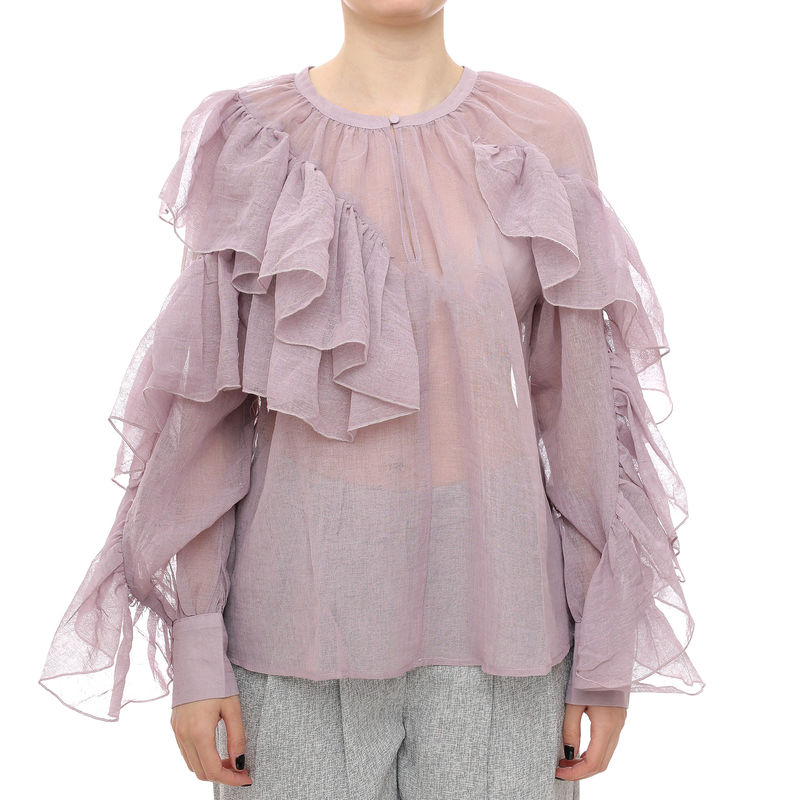 Ženska košulja Vero Moda Sabrina o-neck flounce top