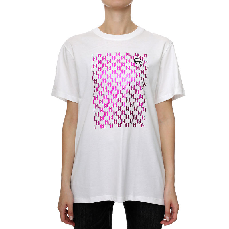 Ženska majica Karl Lagerfeld Ikonik Square Monogram T-Shirt
