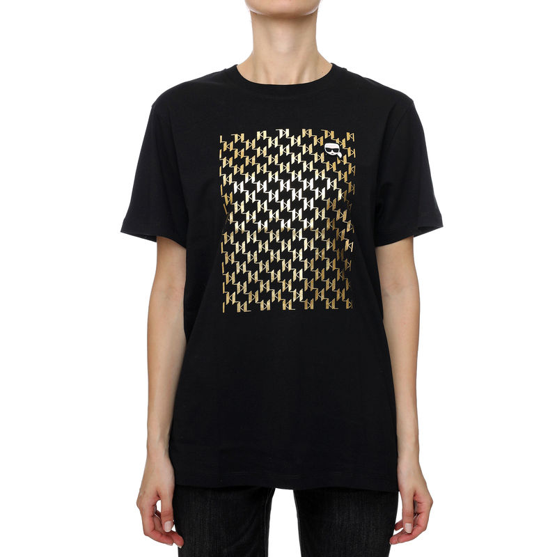 Ženska majica Karl Lagerfeld Ikonik Square Monogram T-Shirt