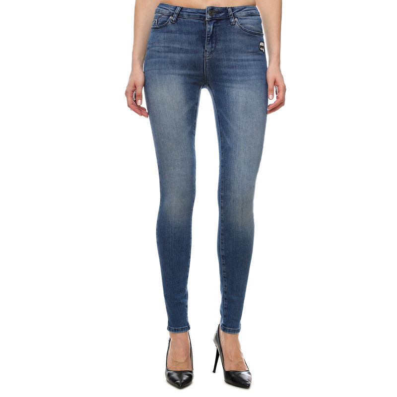 Ženske farmerke Karl Lagerfeld Ikonik Denim Pants