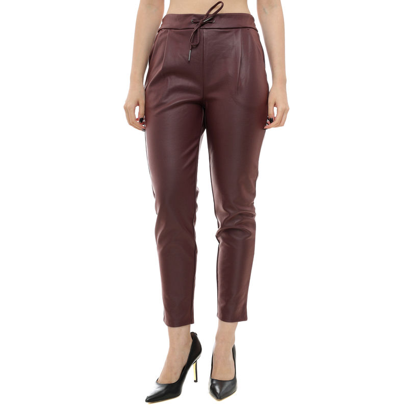 Ženske pantalone Vero Moda Eva loose string coated pant