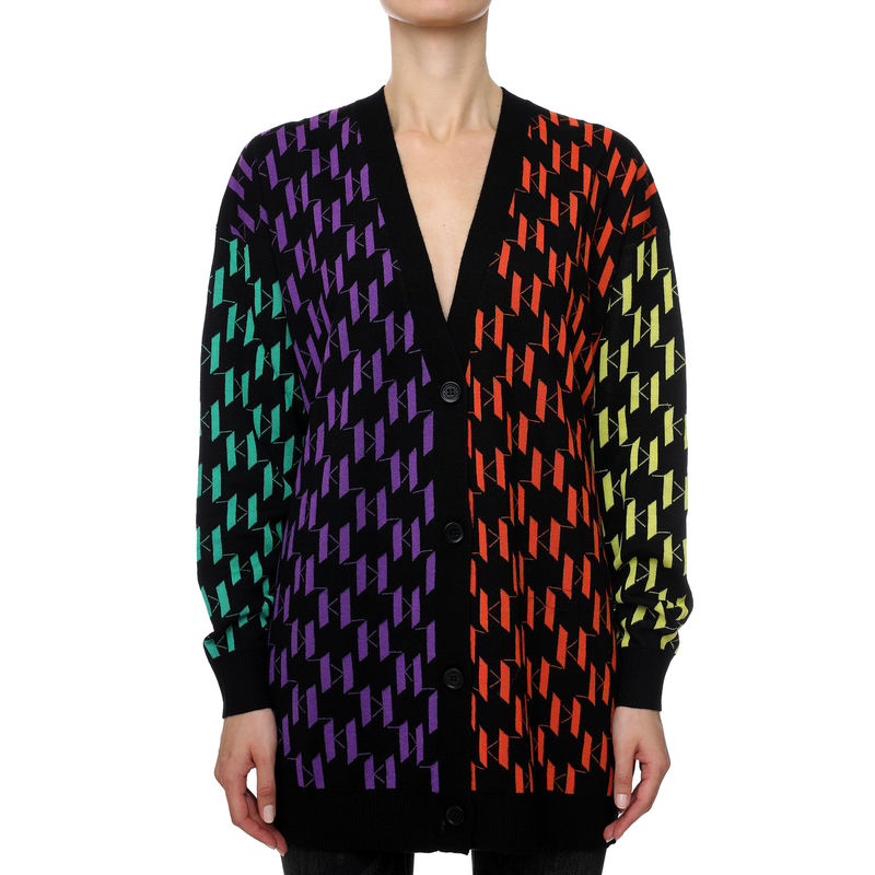 Ženski džemper Karl Lagerfeld Long Monogram Cardigan