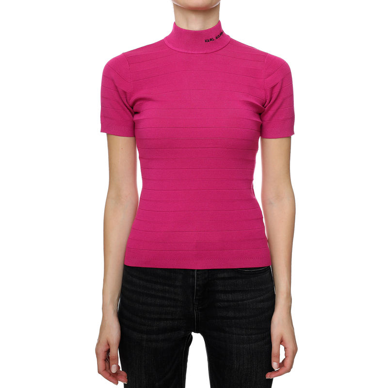 Ženski džemper Karl Lagerfeld Mockneck Knit Top