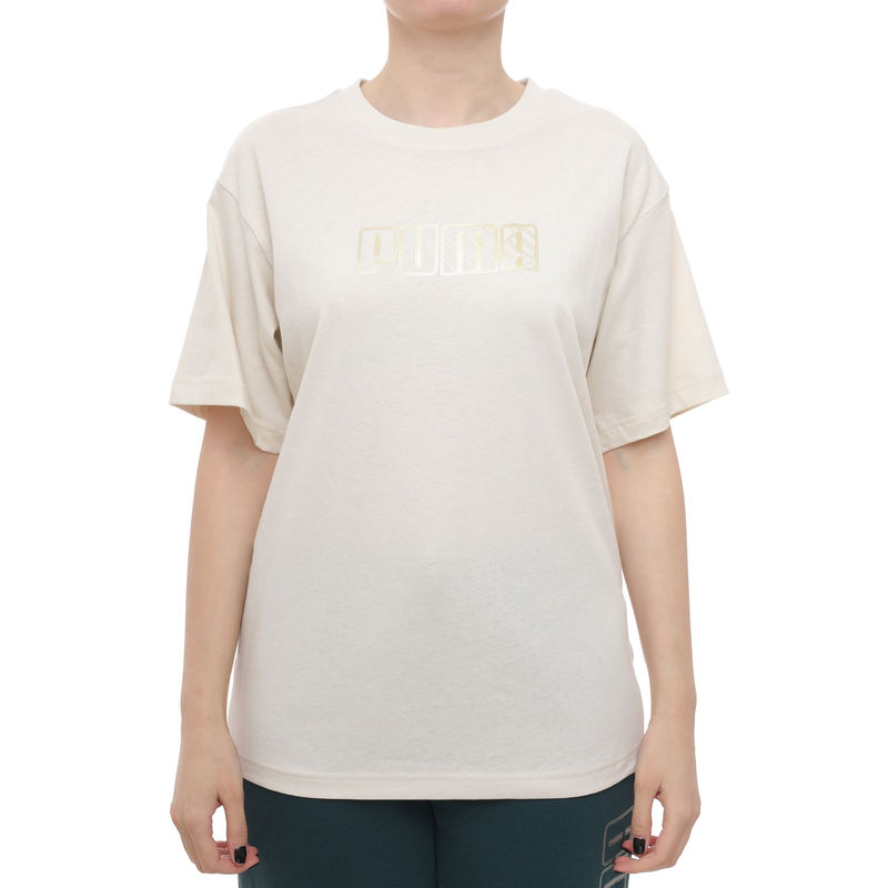 Ženska majica Puma Maximal metallic relaxed tee