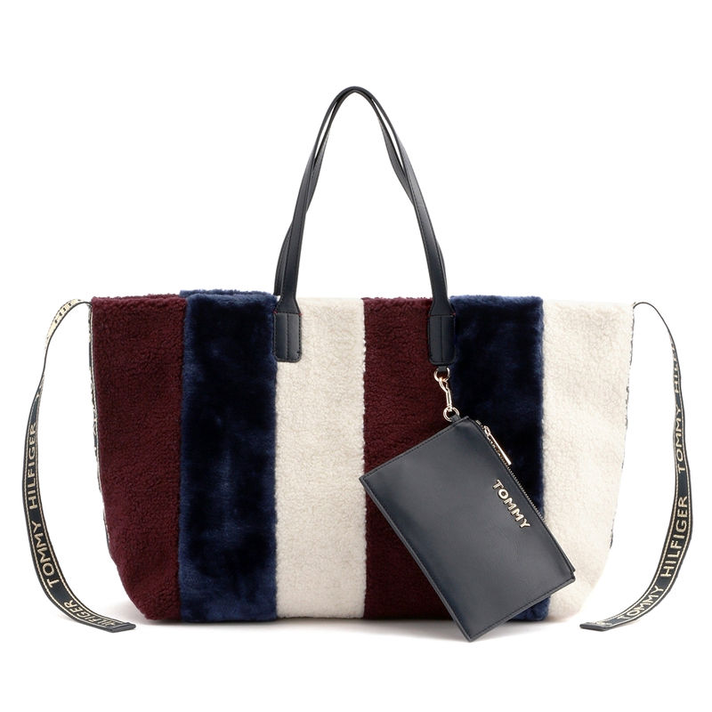 Ženska torba Tommy Hilfiger ICONIC TOMMY TOTE CORP FUR