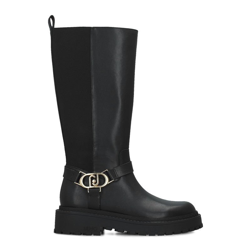 Ženske čizme Liu Jo Rumi 39 - boot calf leather/elastic black