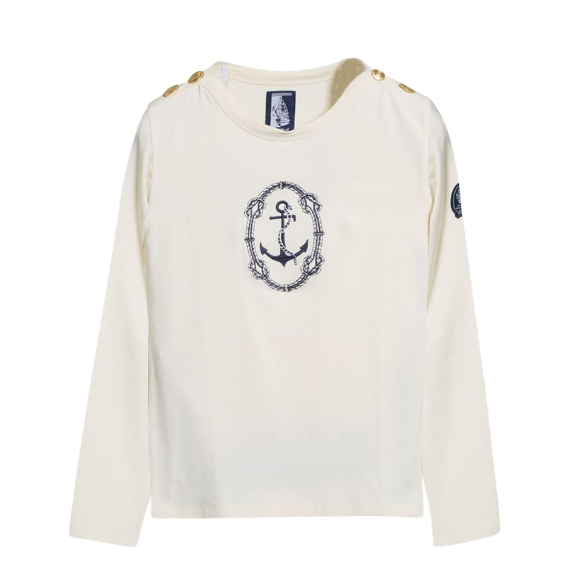 Ženski duks Marina Militare T-Shirt M/L Panna