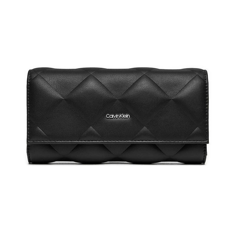 Ženski novčanik Calvin Klein Diamond Quilt Large Trifold
