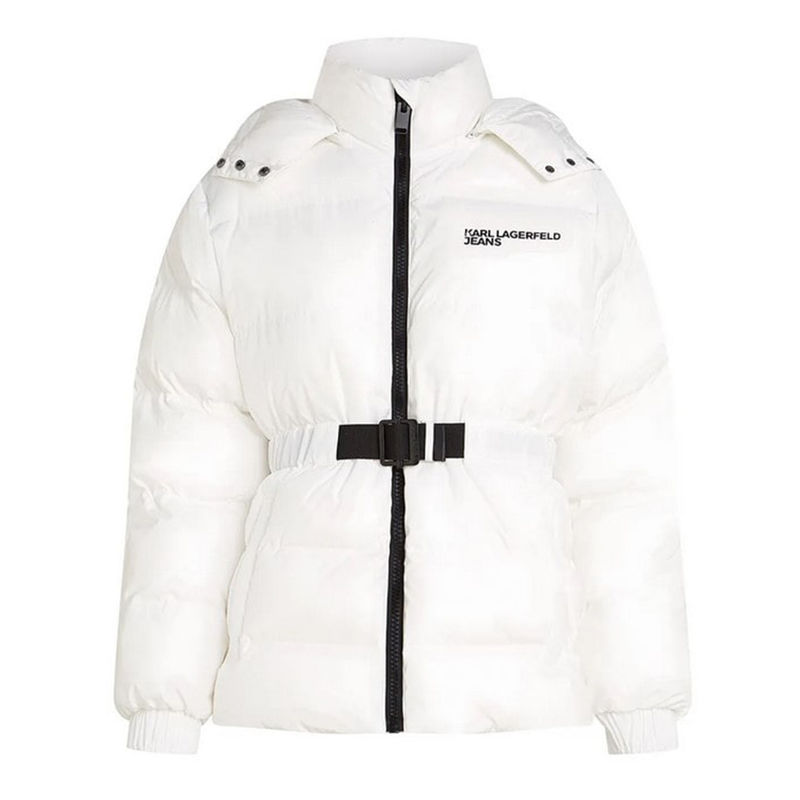 Ženska zimska jakna Karl Lagerfeld belted puffer