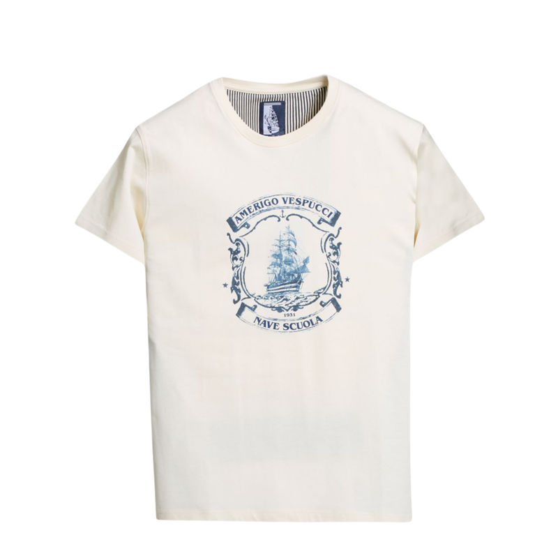 Muška majica Marina Militare T-Shirt M/M Panna