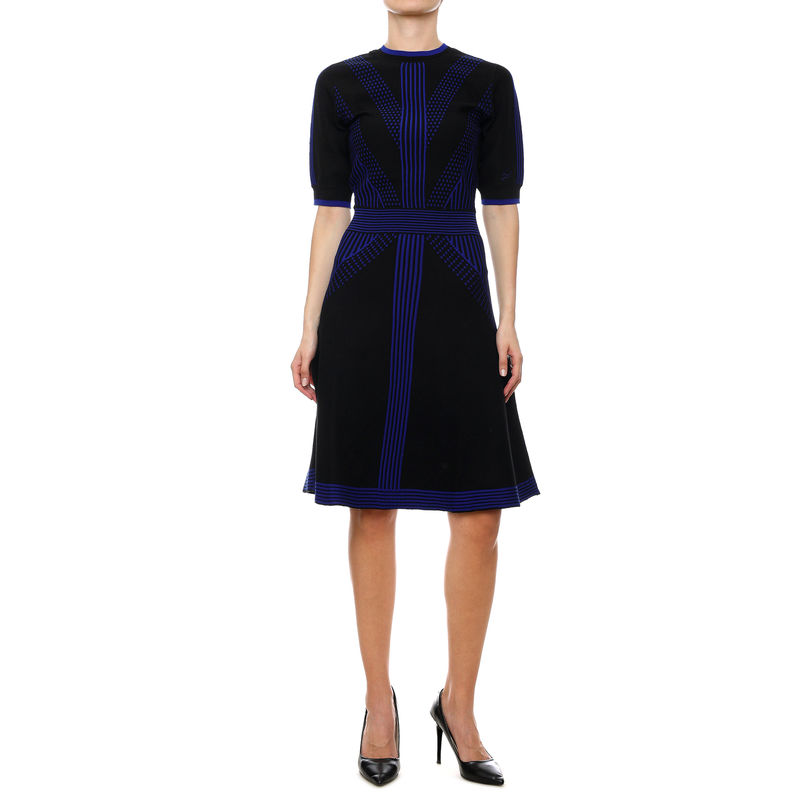 Ženska haljina Karl Lagerfeld 3/4 Sleeve Knit Dress