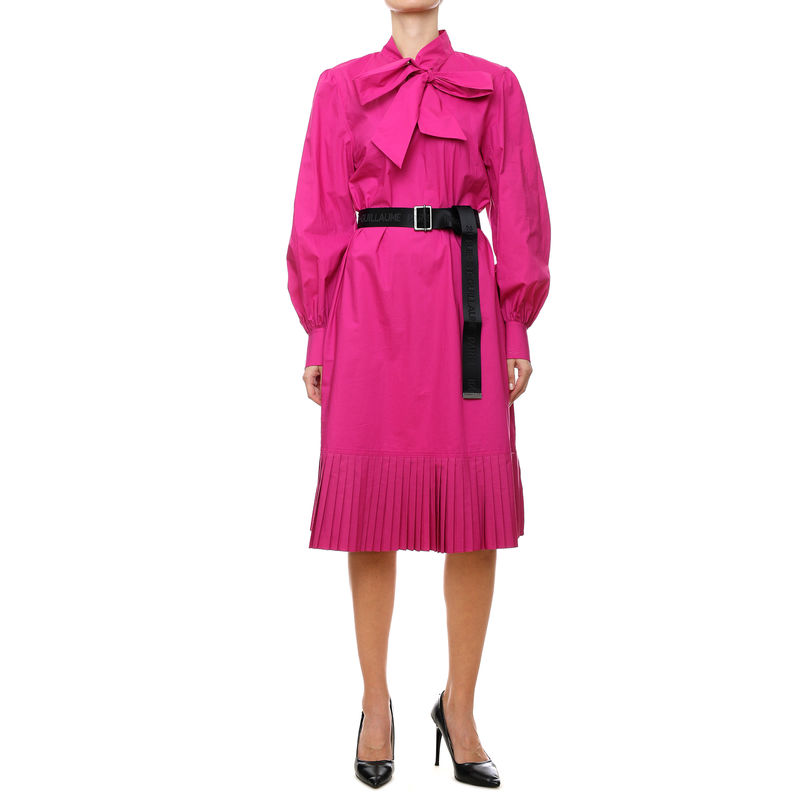 Ženska haljina Karl Lagerfeld Pleated Hem Shirt Dress