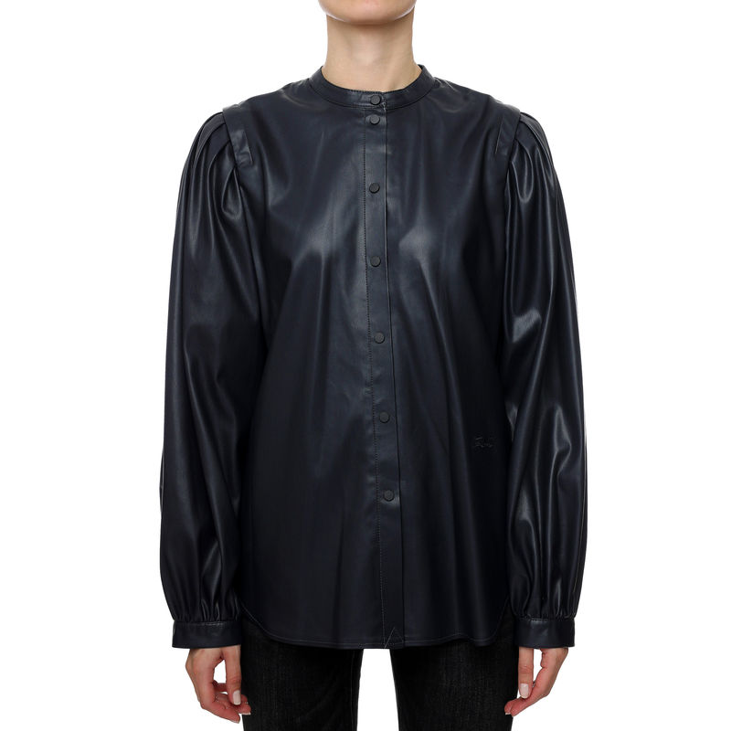 Ženska košulja Karl Lagerfeld Faux Leather Shirt
