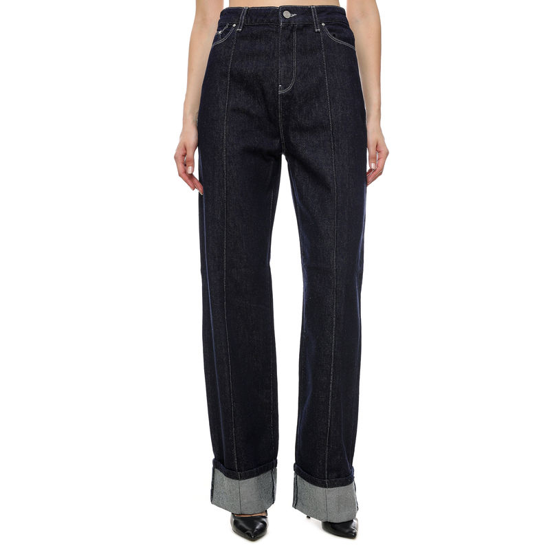 Ženske farmerke Karl Lagerfeld Wide Leg Denim W/Pin-Tuck
