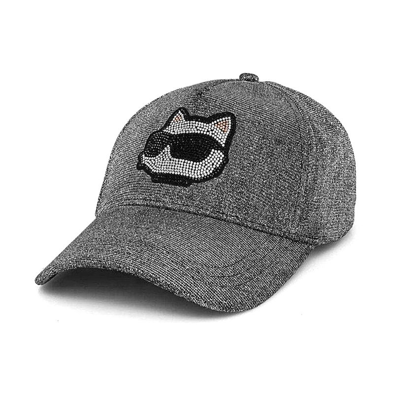 Ženski kačket Karl Lagerfeld K/Ikonik 2.0 Choup Glitter Cap