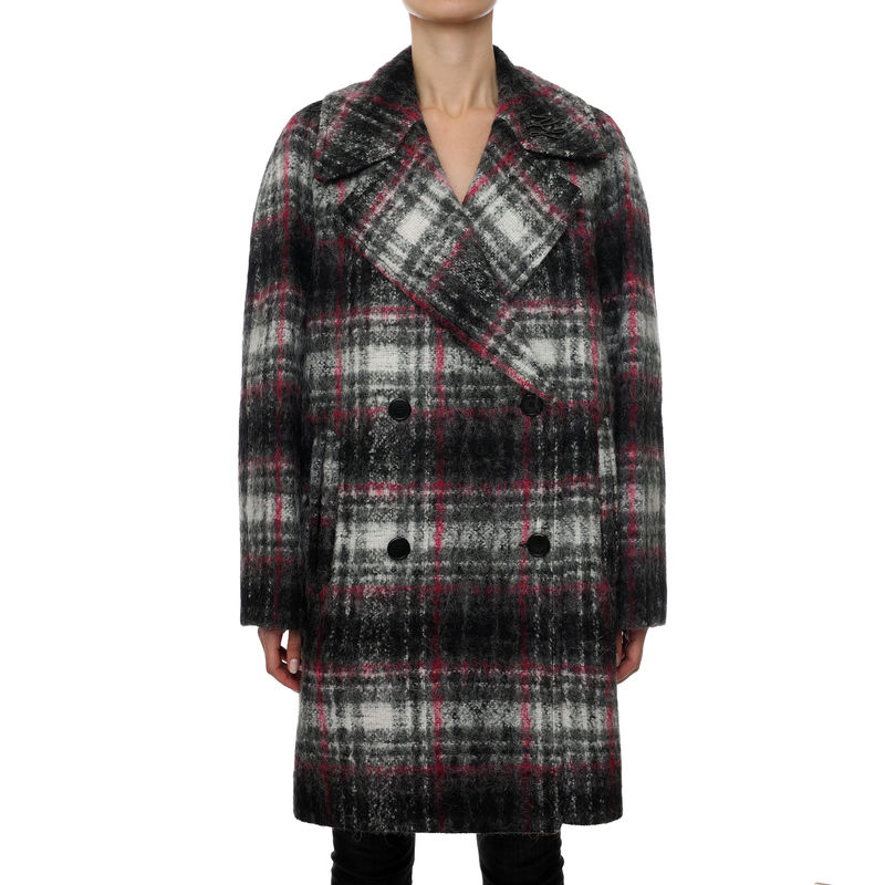 Ženski kaput Karl Lagerfeld Check Tailored Coat