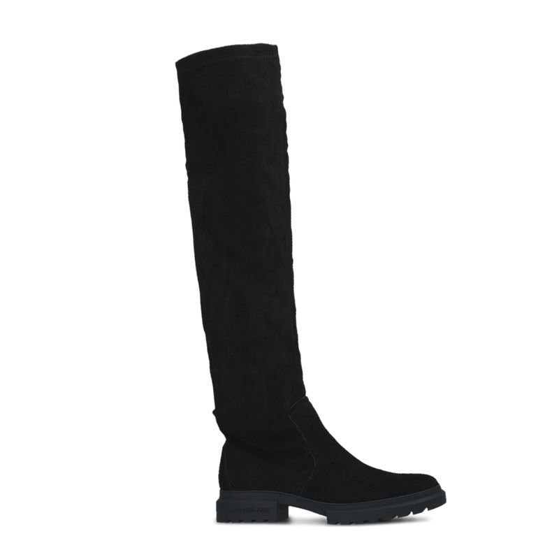 Ženske čizme Calvin Klein CLEATED HIGH BOOT STRETCH