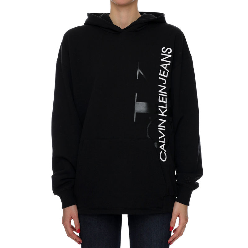 Ženski duks Calvin Klein VERTICAL MONOGRAM HOODIE