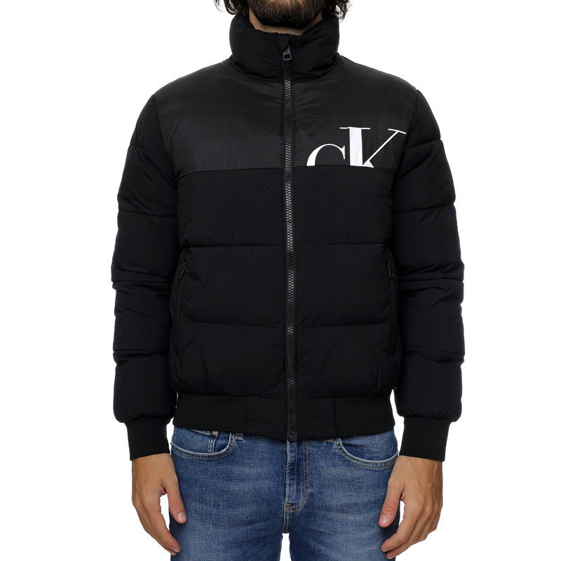 Muška zimska jakna Calvin Klein Cut Off Ck Mix Media Puffer