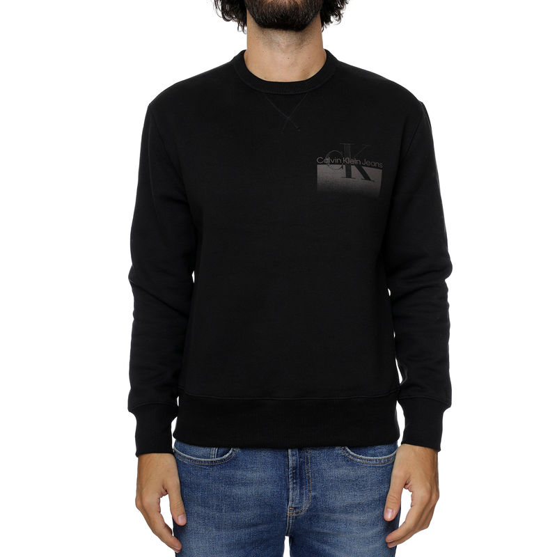 Muški duks Calvin Klein Monologo Gradient Box Crew Neck