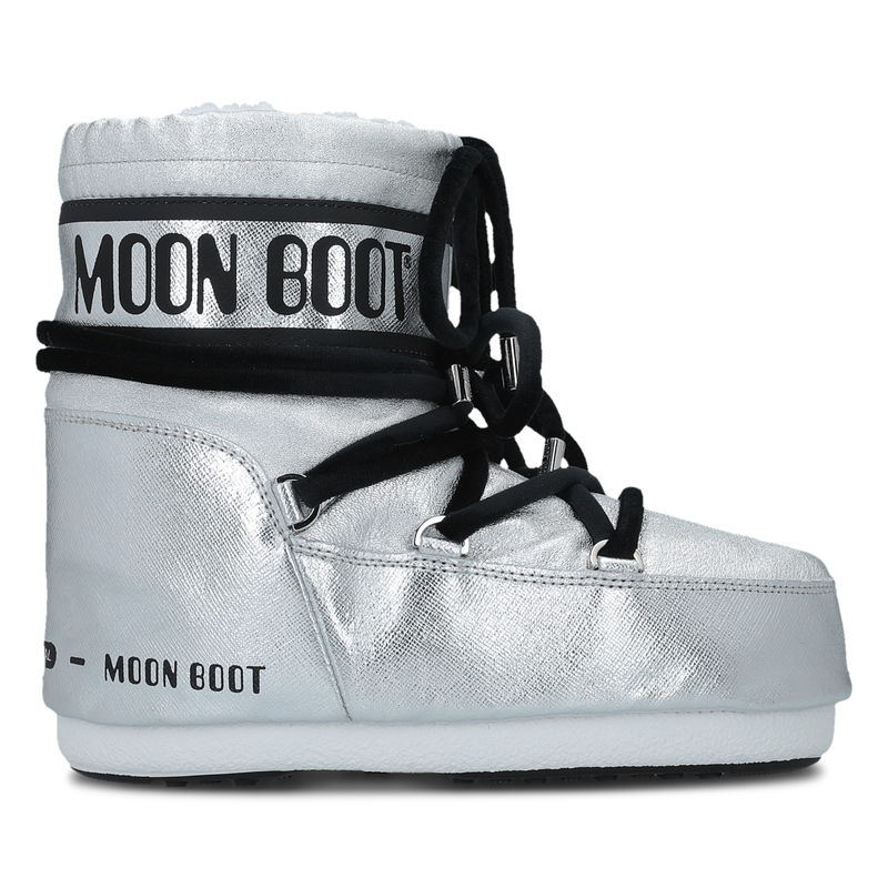 Ženske čizme Moon Boot MARS SAFFIANO SILVER