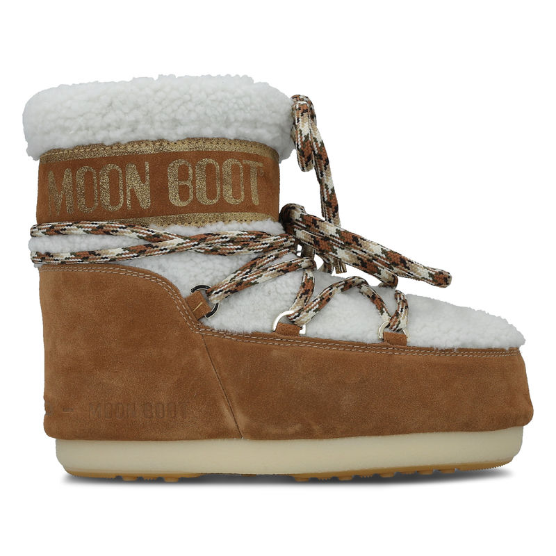 Ženske čizme Moon Boot MARS SHEARLING WHISKY/OFF WHITE