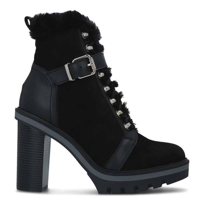 Ženske čizme Tommy Hilfiger-WARM LINED HIGH HEEL BOOT