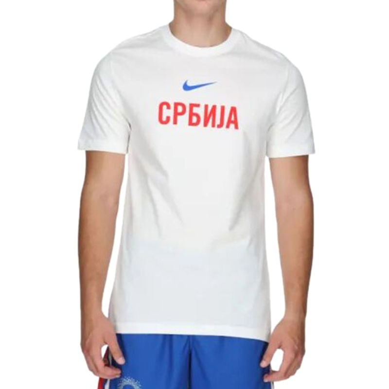 Muška majica Nike S m nk tm ss cotton tee-white