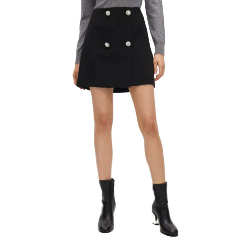 Ženska suknja Lola By maite metallic quilted midi anorak