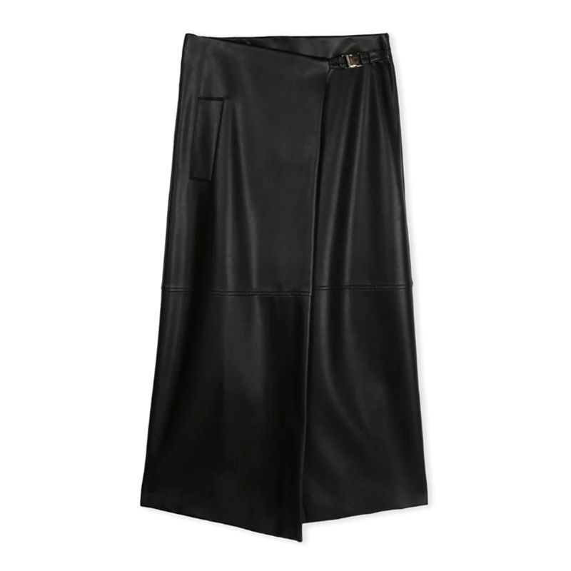 Ženska suknja Lola Leather-effect pencil skirt with side detail
