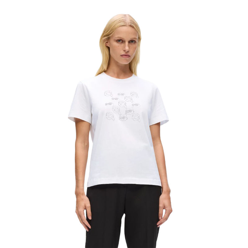 Ženska majica Karl Lagerfeld ikon seasonal rs t-shirt gift