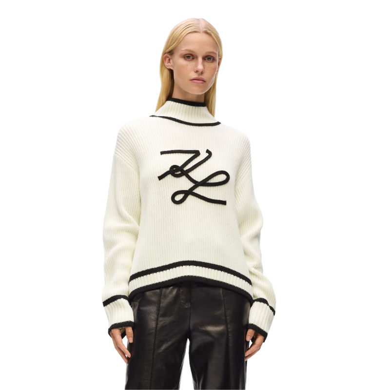 Ženska rolka Karl Lagerfeld soutache autograph knit
