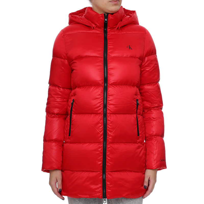 Ženska zimska jakna Calvin Klein MW DOWN SHINY LONG PUFFER