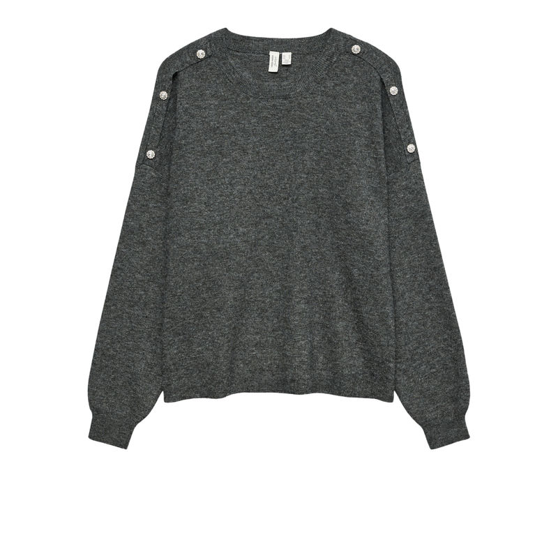 Ženski džemper Vero Moda Joya o-neck button pullover