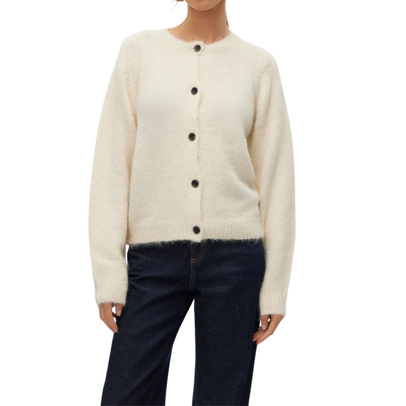 Ženski džemper Vero Moda Novah o-neck button cardi