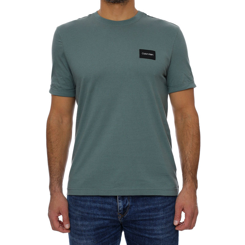 Muška majica CALVIN KLEIN TURN-UP SLEEVE BADGE T-SHIRT