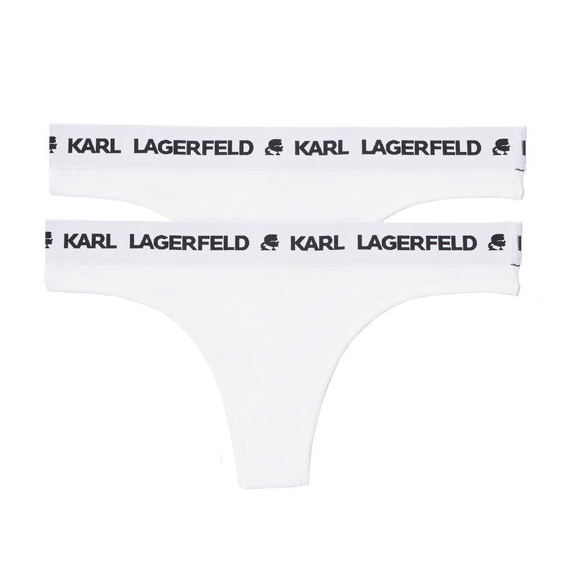 Ženski veš Karl Lagerfeld Logo Thong ( Pack Of 2)