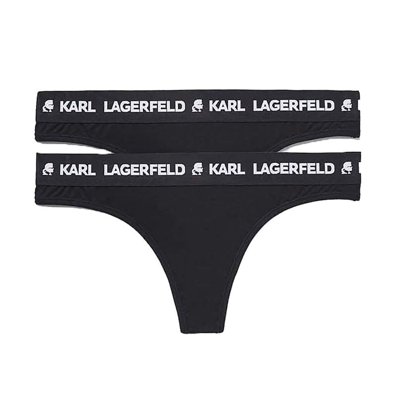 Ženski veš Karl Lagerfeld Logo Thong ( Pack Of 2)
