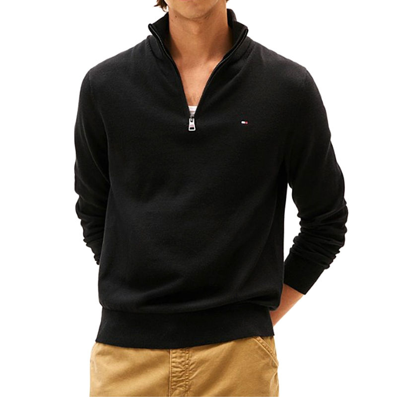 Muški džemper Tommy Hilfiger Pima org ctn cashmere zip mock