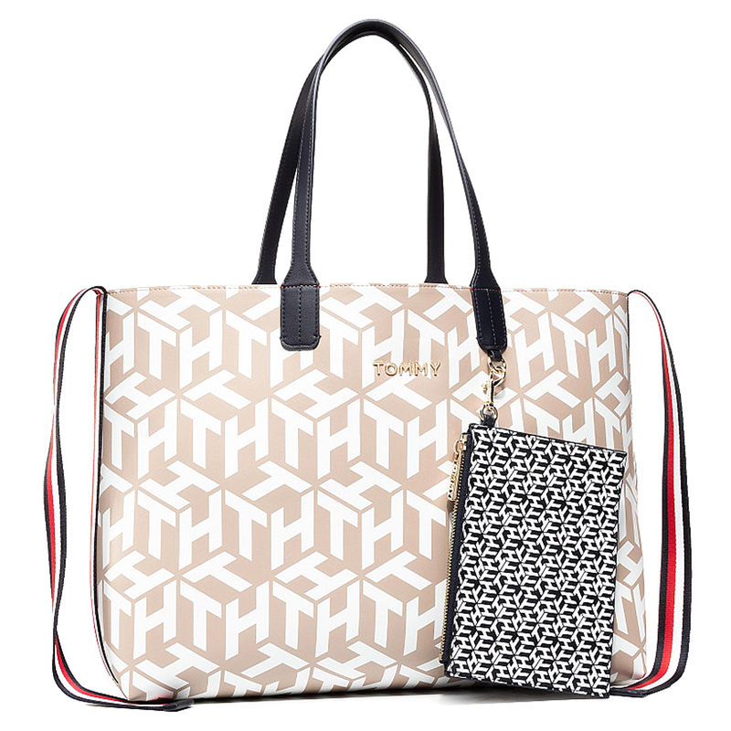 Ženska torba Tommy Hilfiger-ICONIC TOMMY TOTE MONOGRAM