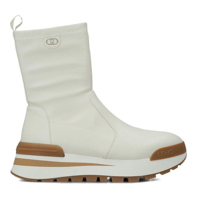 Ženske čizme Liu Jo Amazing 22 mid sneaker microfiber stretch milk