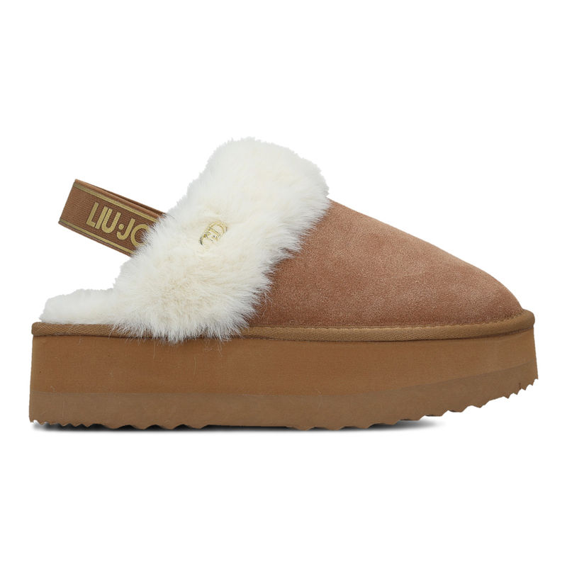 Ženske papuče Liu Jo Jane 10 - sabot cow suede/fur saddle